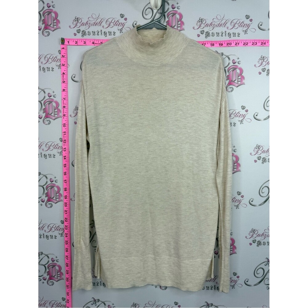 RW&CO. Cream Turtleneck Sweater